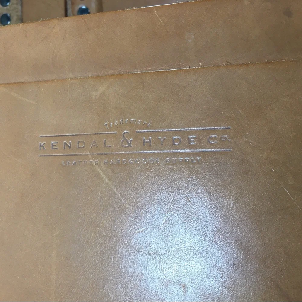 Kendal & Hyde Co Satchel Saddle Tanned Leather Shoulder Messenger Carryall Bag